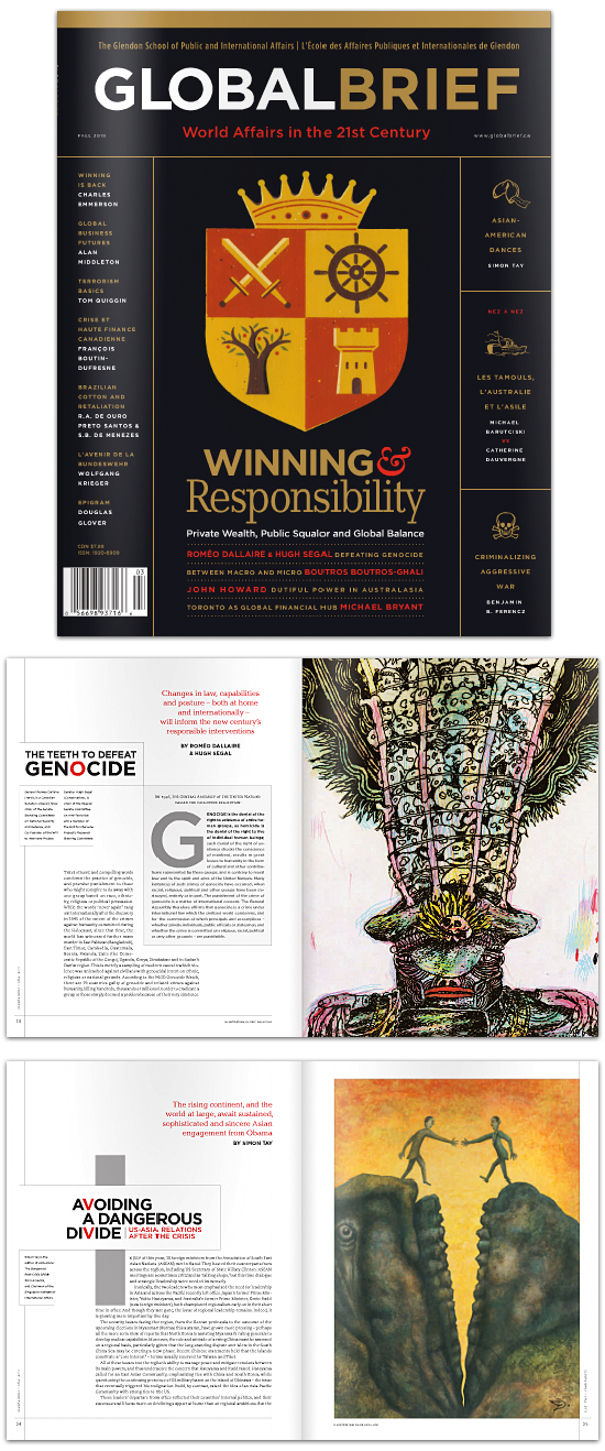 Design & art direction: Louis Fishauf, cover spot: Brad Yeo, illustrations by Henrik Drescher and Blair Drawson